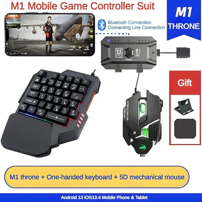RGB One-Hand Gaming Keyboard COMBO