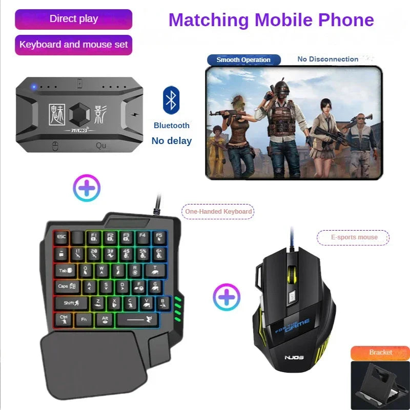 RGB One-Hand Gaming Keyboard COMBO